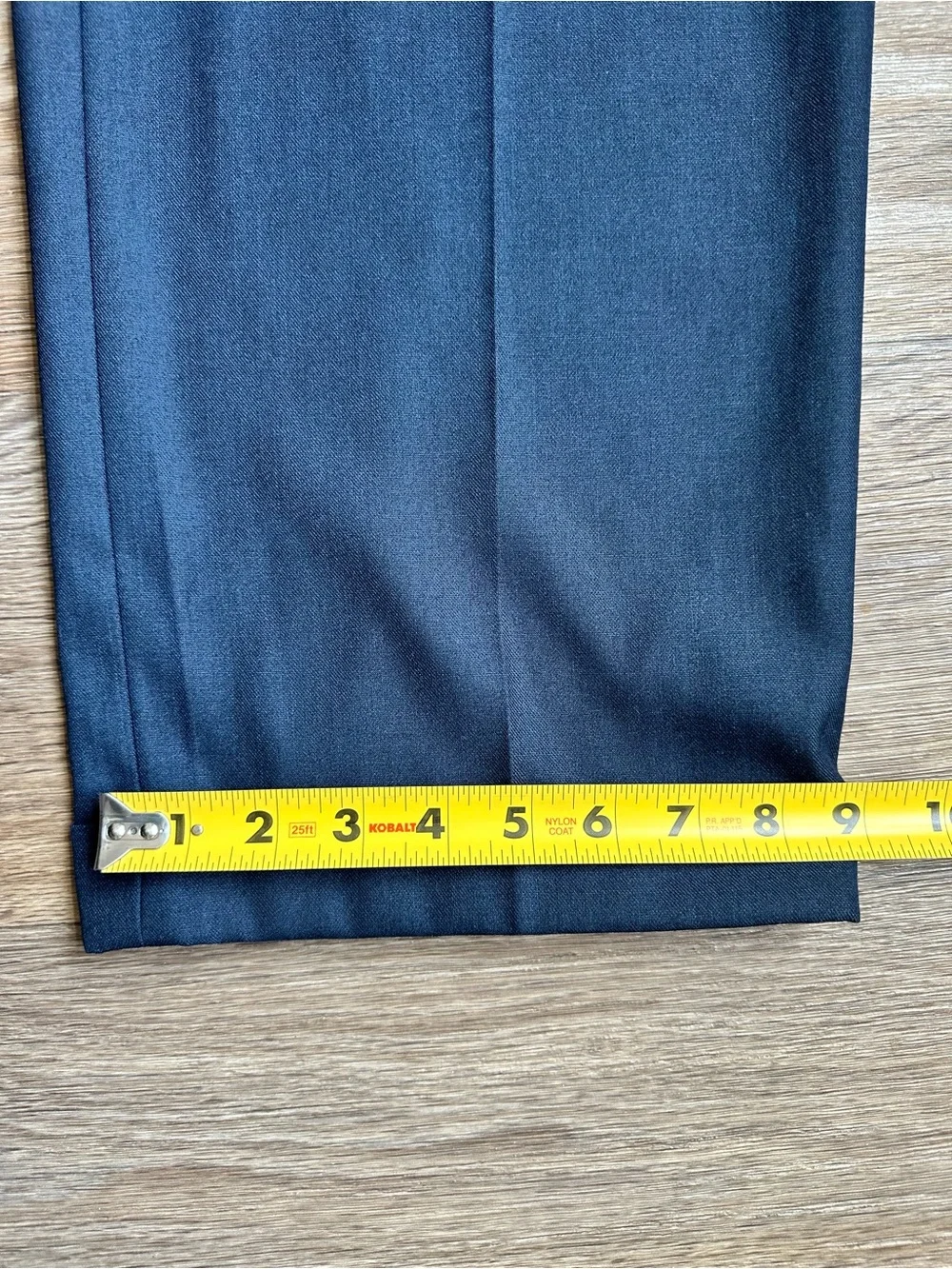 Stafford Navy‎ Blue Dress Pants 38x29 Classic Fit Pleated Mens Slacks